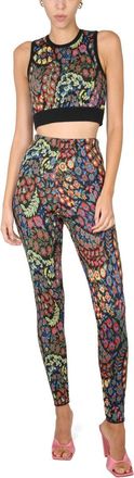 Etro Jacquard Wool Blend Top And Leggings-Donna