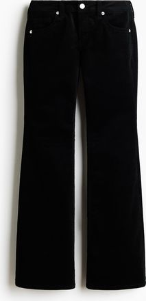 H&M Ausgestellte Cordhose - Schwarz