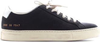 Common Projects Retro Low black & silver trainers Size 36