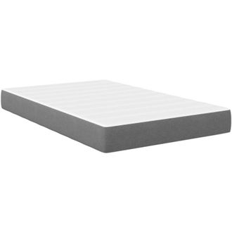 vidaXL Vidaxl - Colch&oacute;n De Cama Con Colch&oacute;n Gris Claro 120 X 200 Cm Tela