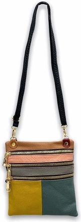 Generic Ladies Leather Multicoloured Crossbody Shoulder Messenger Work Utility Bag