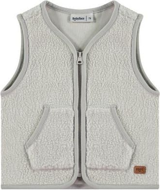 Babyface Fleece Zip Up Vest in Bone at Nordstrom, Size 12M