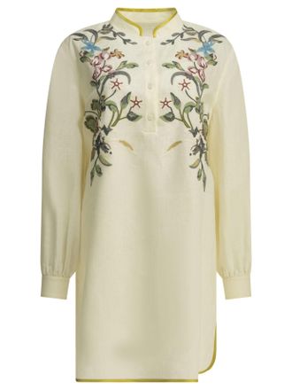 Valentino besticktes Chemisier-Kurzkleid
