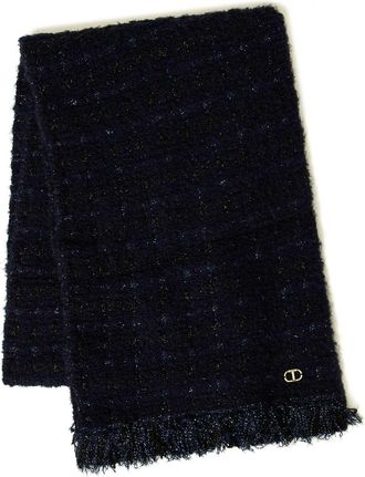 Twin-Set Sciarpa con dettaglio lam&eacute; - Blu