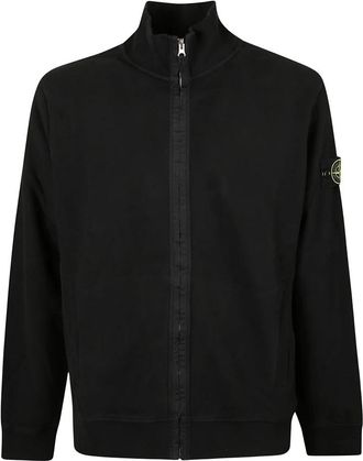 Stone Island Crewneck Sweatshirt - Heren - Vesten met rits - Zwart - 2XL - Katoen - Hoodies & sweatvesten