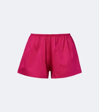 Leset Yoko cotton poplin shorts