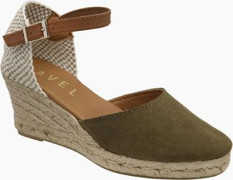 Ravel Womens Burrill Womens Espadrille Wedges - Green - Size: 5