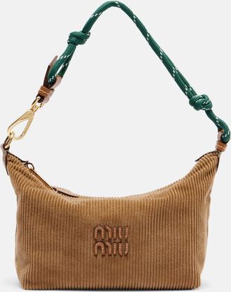 Miu Miu Borsa a spalla in velluto a coste