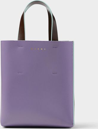 Marni Womens Museo small purple leather bag