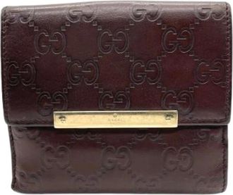 Gucci Pre-owned Wallets, female, Brown, Size: ONE SIZE Pre-owned Vintage Wallet