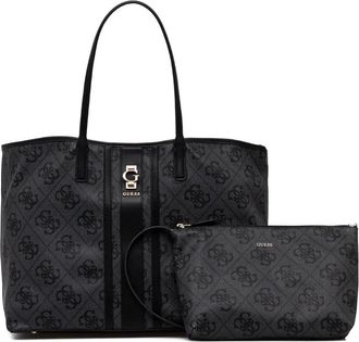 Guess Co Borsa tote Erenia con monogramma - Nero