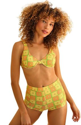 Dippin' Daisy's Swimwear Farrah Elastic Waist Short in Funky Daisy at Nordstrom, Size X-Small