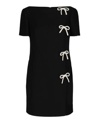 Valentino Crepe Bow Mini Dress
