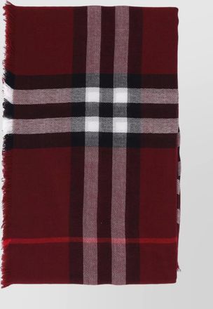 Burberry wool checked scarf