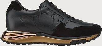 Ferragamo Womens Brooklyn Low Top Sneakers In Black