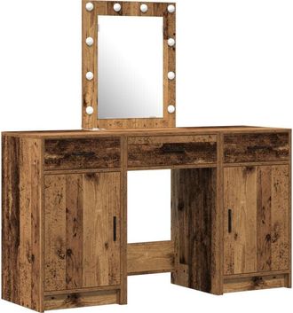 vidaXL Vidaxl - Dressing Table 3 pcs Brown 50 x 41 x 135 cm Engineered wood