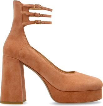 Chlo&eacute; Loti hakken schoenen - Dames - Pumps - Oranje - 40 EU - Leer - Schoenen