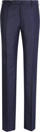 Incotex Blauwe Maatwerk Broek - Heren - Nette broeken - Blauw - S - Katoen - Broeken