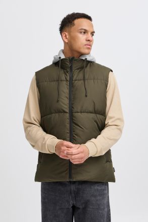 Blend Outdoorjacke BLEND BHELWIN vest w. jersey hood, Herren, Gr. XXL, forest night, Web, Obermaterial: 100% Polyester, unifarben, regular fit normal, Jacke