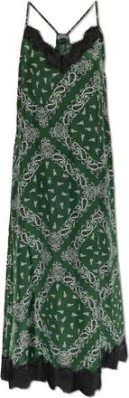 Zadig&Voltaire Respa Silk Dress - Dames - Casual kleedjes - Groen - L - Kleedjes