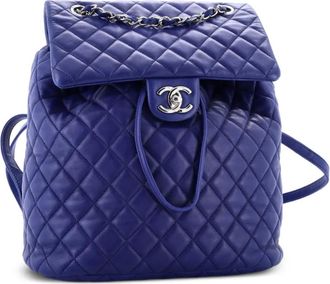 Chanel Urban Spirit Quilted Lambskin Large backpack - Blauw