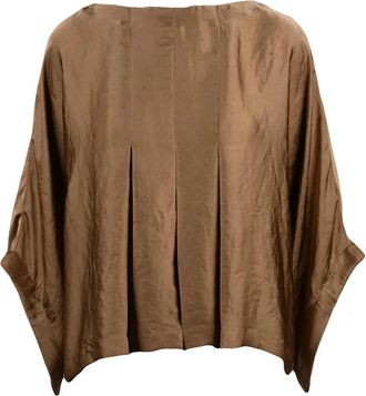 Collection Priv&eacute;e Bronze Satin Viscose Kimono Blouse