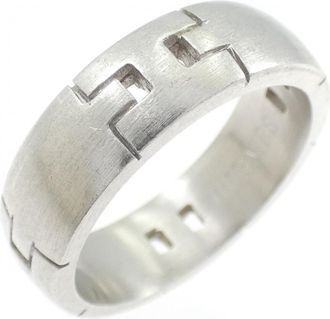 Herm&egrave;s White Gold (18K) Band Ring (Pre-Owned)