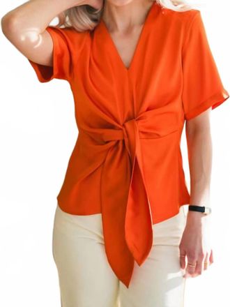 Karmamia Womens Blair Blouse In Semi Rich Orange