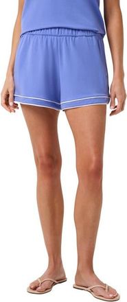 Travis Mathew Cloud Terry Varsity Shorts in Baja Blue at Nordstrom, Size X-Small