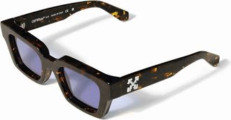 Off-white Unisex Sunglasses Virgil M Shiny Dark Havana Acetate