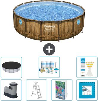 Bestway Piscina Bestway Power Steel Redonda - 488x122 Cm - 8-piezas S536