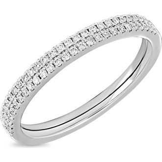 Bony Levy Diamond Stacking Ring in 18K White Gold at Nordstrom Rack, Size 7