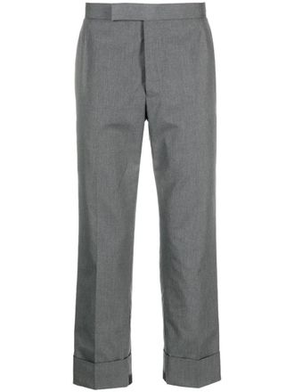 Thom Browne Fit 1 Gg Backstrap Trouser In Typewriter Cloth Clothing