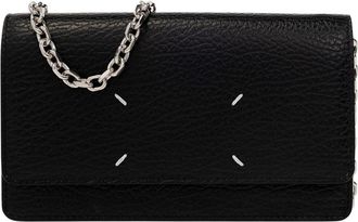 Maison Margiela Wallet on Chain - Dames - Portefeuilles - Zwart - ONE Size - Leer - Accessoires