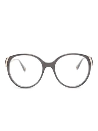 Chlo&eacute; oval-frame glasses - Grey