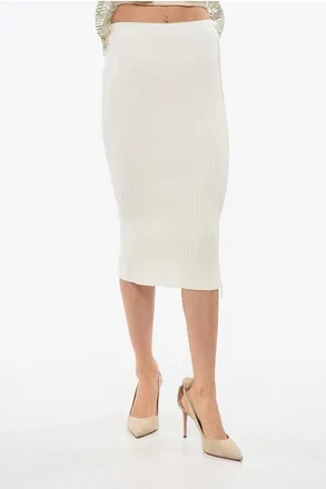 Elisabetta Franchi Knit Pencil Skirt with Zip size 40