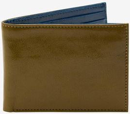 Tusk Leonardo Compact Billfold in Olive /Blue at Nordstrom