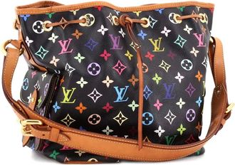 Louis Vuitton Petit Noe Monogram veelkleurige bucket-tas - Zwart