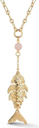 Sphera Milano Fish Lariat Necklace in Gold at Nordstrom Rack