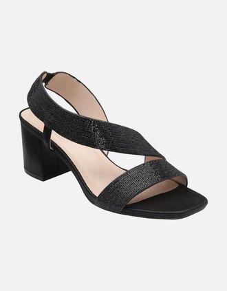 Lotus Womens Galacia Womens Heeled Sandals - Black - Size: 4
