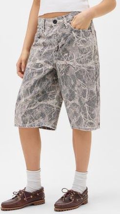 BDG Missouri Camo Low Rise Long Shorts in Brown at Nordstrom Rack, Size 26 X 32