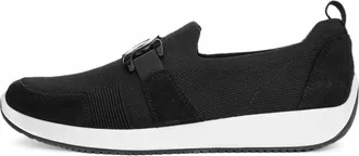 Ara Instapper Sneaker - Dames - Schoenen - Zwart - Maat: 37 1/2 EU Leer