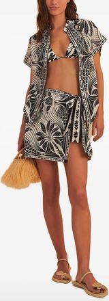 Farm Rio Camicia con stampa grafica - Bianco