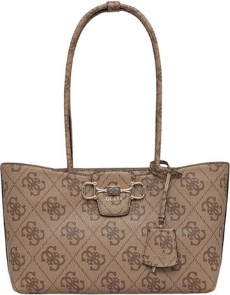 Guess Janie Logo Carryall - Dames - Shoppers - Beige - ONE Size - Tassen