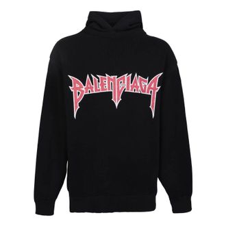 Balenciaga Metallica Hoodie Medium Fit Black Orange 743802T32698035
