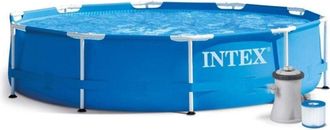 Intex Piscina De Jard&iacute;n Con Estructura De 305 X 76 Cm, Conjunto 8 En 1 Intex 28202