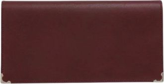 Cartier Pre-owned Wallets, unisex, Red, Size: ONE SIZE Pre-owned Long wallet (bi-fold)