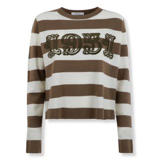 Max Mara Viterbo Sweater - Dames - Ronde hals truien - Veelkleurig - L - Wol - Truien & Vesten