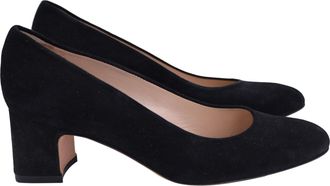 Stuart Weitzman Mary Ann 60 Pumps in Black Suede
