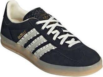adidas Gazelle Indoor Sneaker in Black/Cream White/Gum at Nordstrom, Size 5.5
